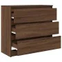 Aparador roble marrón 80x35x76 cm madera de ingeniería by , Sideboards - Ref: Foro24-861739, Price: 101,30 €, Discount: %