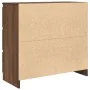 Aparador roble marrón 80x35x76 cm madera de ingeniería by , Sideboards - Ref: Foro24-861739, Price: 101,30 €, Discount: %