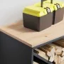 Leñero con tablero de madera antracita 100,5x35,5x40 cm von , Brennholztaschen und -halter - Ref: Foro24-864257, Preis: 115,3...