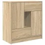 Aparador con cajones y puertas roble Sonoma 70,5x34x74,5 cm de , Aparadores - Ref: Foro24-861843, Precio: 99,50 €, Descuento: %