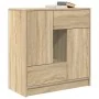 Aparador con cajones y puertas roble Sonoma 70,5x34x74,5 cm de , Aparadores - Ref: Foro24-861843, Precio: 99,50 €, Descuento: %