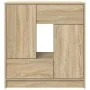 Aparador con cajones y puertas roble Sonoma 70,5x34x74,5 cm de , Aparadores - Ref: Foro24-861843, Precio: 99,50 €, Descuento: %