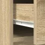 Aparador con cajones y puertas roble Sonoma 70,5x34x74,5 cm de , Aparadores - Ref: Foro24-861843, Precio: 99,50 €, Descuento: %
