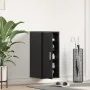 Zapatero de madera de roble negro 32x35x70 cm by , Shoe racks and shoe organizers - Ref: Foro24-862075, Price: 64,52 €, Disco...