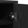 Zapatero de madera de roble negro 32x35x70 cm by , Shoe racks and shoe organizers - Ref: Foro24-862075, Price: 64,52 €, Disco...