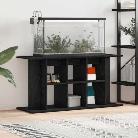 Soporte para acuario de madera de roble negro 120x40x60 cm by , Aquarium supports - Ref: Foro24-862151, Price: 90,21 €, Disco...
