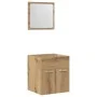 Juego de muebles baño 2 piezas madera ingeniería roble artisan by , Bathroom furniture - Ref: Foro24-862037, Price: 56,82 €, ...