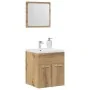 Juego de muebles baño 2 piezas madera ingeniería roble artisan by , Bathroom furniture - Ref: Foro24-862037, Price: 56,82 €, ...