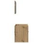 Juego de muebles baño 2 piezas madera ingeniería roble artisan by , Bathroom furniture - Ref: Foro24-862037, Price: 56,82 €, ...