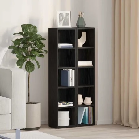 Estantería para CDs 2 uds roble negro 21x16x93,5 cm by , CD and DVD storage - Ref: Foro24-861986, Price: 57,95 €, Discount: %