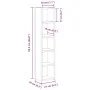 Estantería para CDs 2 uds roble negro 21x16x93,5 cm by , CD and DVD storage - Ref: Foro24-861986, Price: 57,95 €, Discount: %