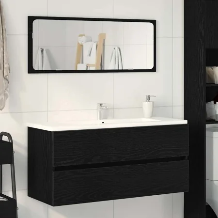 Mueble para lavabo roble negro 100x38,5x45 cm madera ingeniería by , Bathroom furniture - Ref: Foro24-862545, Price: 71,27 €,...