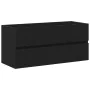 Mueble para lavabo roble negro 100x38,5x45 cm madera ingeniería by , Bathroom furniture - Ref: Foro24-862545, Price: 71,27 €,...