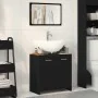 Mueble de baño con espejo de madera de ingeniería roble negro von , Badezimmermöbel - Ref: Foro24-862014, Preis: 66,66 €, Rab...