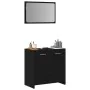 Mueble de baño con espejo de madera de ingeniería roble negro von , Badezimmermöbel - Ref: Foro24-862014, Preis: 66,66 €, Rab...