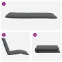 Tumbona plegable antracita 175x54x8,5 cm tejido oxford de , Tumbonas - Ref: Foro24-4019746, Precio: 80,90 €, Descuento: %
