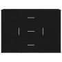 Aparador roble negro 91x29,5x65 cm madera de ingeniería de , Aparadores - Ref: Foro24-862477, Precio: 110,09 €, Descuento: %