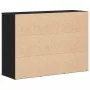 Aparador roble negro 91x29,5x65 cm madera de ingeniería de , Aparadores - Ref: Foro24-862477, Precio: 110,09 €, Descuento: %