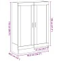 Librería de roble negro 82,5x30,5x115 cm Madera de ingeniería by , Bookcases and shelves - Ref: Foro24-862021, Price: 107,69 ...