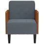 Sillón con reposabrazos Terciopelo Gris Oscuro 55 cm de , Sillones - Ref: Foro24-4100596, Precio: 145,97 €, Descuento: %
