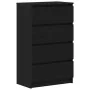 Aparador de roble negro 60x35x98,5 cm madera de ingeniería by , Sideboards - Ref: Foro24-861992, Price: 114,48 €, Discount: %