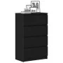 Aparador de roble negro 60x35x98,5 cm madera de ingeniería by , Sideboards - Ref: Foro24-861992, Price: 114,48 €, Discount: %