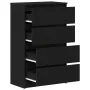 Aparador de roble negro 60x35x98,5 cm madera de ingeniería by , Sideboards - Ref: Foro24-861992, Price: 114,48 €, Discount: %