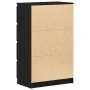 Aparador de roble negro 60x35x98,5 cm madera de ingeniería by , Sideboards - Ref: Foro24-861992, Price: 114,48 €, Discount: %