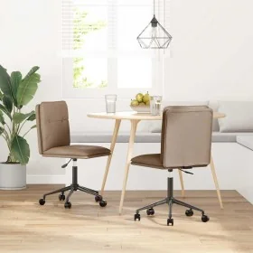 Sillas de comedor 2 unidades cuero sintético color capuchino von , Essstühle - Ref: Foro24-3315423, Preis: 118,56 €, Rabatt: %