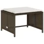 Set de muebles de jardín con cojines apilables 5 pzas marrón by , Outdoor sofas - Ref: Foro24-4104164, Price: 265,56 €, Disco...