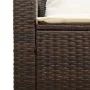 Set de muebles de jardín con cojines apilables 5 pzas marrón by , Outdoor sofas - Ref: Foro24-4104164, Price: 265,56 €, Disco...