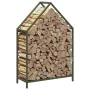 Leñero verde oliva 60x25x90 cm Acero laminado en frío by , Firewood bags and holders - Ref: Foro24-864310, Price: 39,59 €, Di...