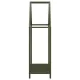 Leñero verde oliva 60x25x90 cm Acero laminado en frío by , Firewood bags and holders - Ref: Foro24-864310, Price: 39,59 €, Di...