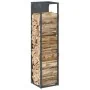 Leñero antracita 25x25x100 cm Acero laminado en frío von , Brennholztaschen und -halter - Ref: Foro24-864269, Preis: 51,68 €,...