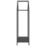 Leñero negro 40x25x90 cm Acero laminado en frío de , Bolsas y soportes de leña - Ref: Foro24-864295, Precio: 40,63 €, Descuen...