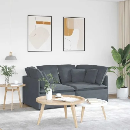 Sofá modular con cojines terciopelo gris oscuro by , Sofas - Ref: Foro24-3321250, Price: 421,94 €, Discount: %