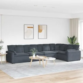 Sofá modular con cojines terciopelo gris oscuro by , Sofas - Ref: Foro24-3321329, Price: 1,00 €, Discount: %