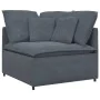 Sofá modular con cojines terciopelo gris oscuro by , Sofas - Ref: Foro24-3321329, Price: 1,00 €, Discount: %