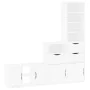 Muebles de TV 4 uds. con almacenaje "ODDA" blanco madera pino de , Muebles TV - Ref: Foro24-3365373, Precio: 221,30 €, Descue...