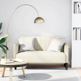 Sofá Loveseat terciopelo crema 109 cm von , Sofas - Ref: Foro24-4100594, Preis: 165,89 €, Rabatt: %