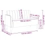 Sofá Loveseat terciopelo crema 109 cm by , Sofas - Ref: Foro24-4100594, Price: 165,89 €, Discount: %