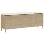 Banco de jardín con cojín beige110x30x40,5 cm ratán sintético von , Gartenbänke - Ref: Foro24-4104158, Preis: 89,15 €, Rabatt: %