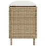 Banco de jardín con cojín beige110x30x40,5 cm ratán sintético von , Gartenbänke - Ref: Foro24-4104158, Preis: 89,15 €, Rabatt: %