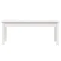 Banco de jardín madera maciza pino blanco 109x44x45 cm de vidaXL, Bancos de jardín - Ref: Foro24-824005, Precio: 70,08 €, Des...