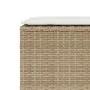 Banco de jardín con cojín beige110x30x40,5 cm ratán sintético von , Gartenbänke - Ref: Foro24-4104158, Preis: 89,15 €, Rabatt: %