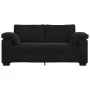 Sofá Loveseat Terciopelo Negro 140 cm by , Sofas - Ref: Foro24-4105272, Price: 243,63 €, Discount: %