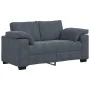 Sofá Loveseat gris oscuro 120 cm terciopelo von , Sofas - Ref: Foro24-4105258, Preis: 244,50 €, Rabatt: %