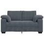 Sofá Loveseat gris oscuro 120 cm terciopelo von , Sofas - Ref: Foro24-4105258, Preis: 244,50 €, Rabatt: %