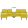 Sofá 2 plazas con chaise longue en forma L amarillo 125 cm by , Sofas - Ref: Foro24-4107074, Price: 214,56 €, Discount: %