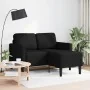 Sofá 2 plazas con chaise longue en forma de L negro 125 cm by , Sofas - Ref: Foro24-4107083, Price: 213,54 €, Discount: %